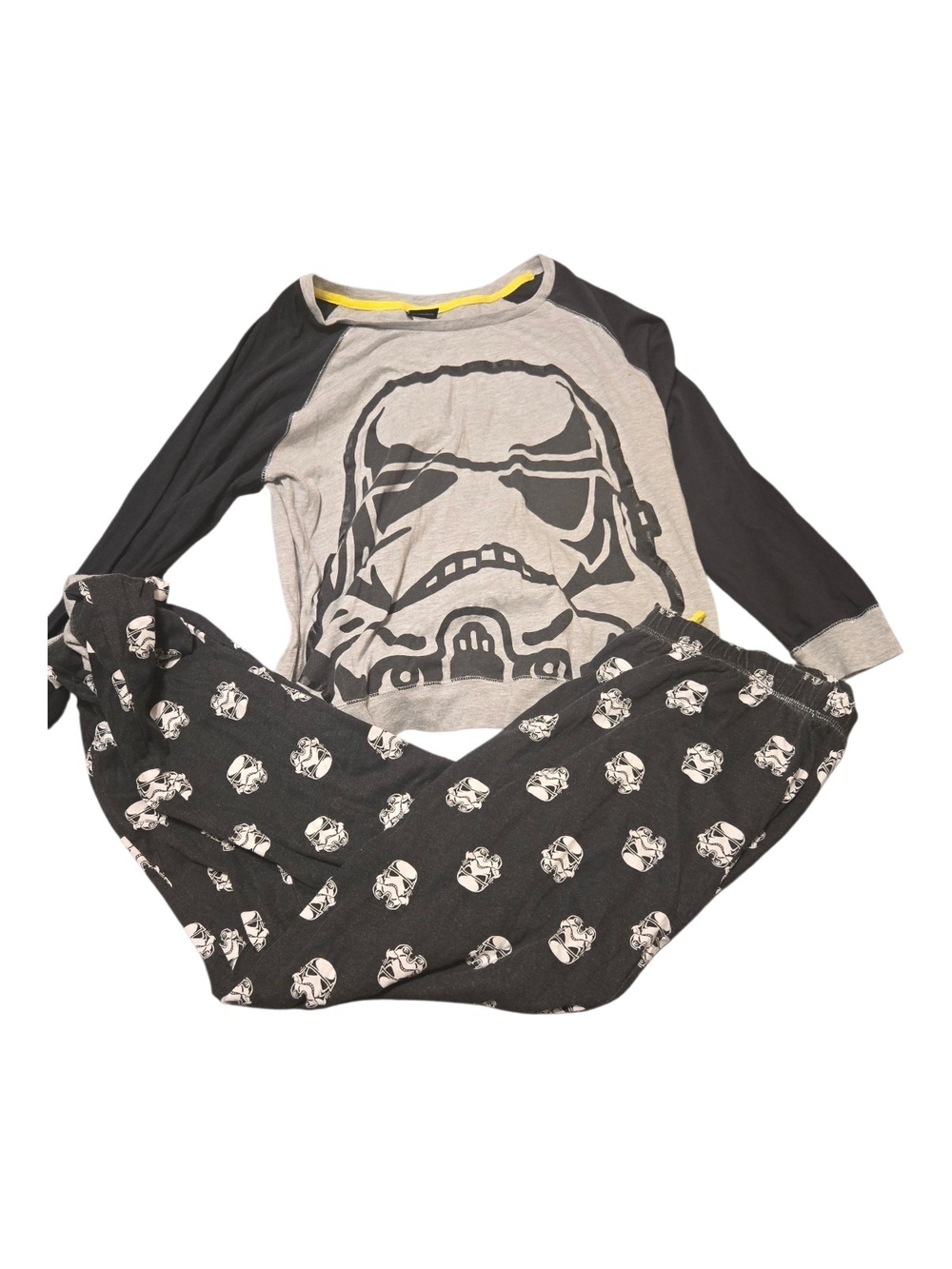 Star Wars Stormtrooper Raglan Pajama Set - Black & Gray